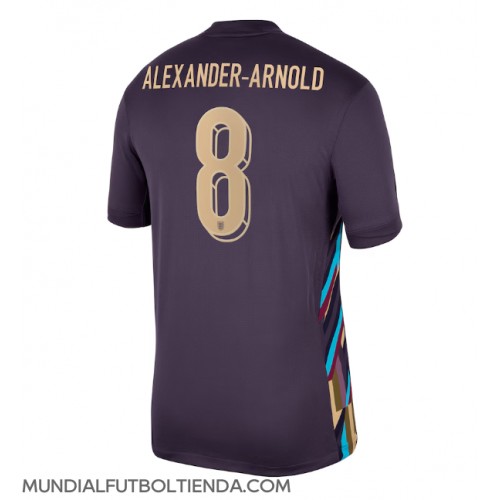 Camiseta Inglaterra Alexander-Arnold #8 Segunda Equipación Replica Eurocopa 2024 mangas cortas